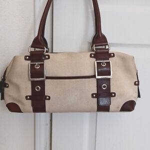 Vintage Wilson's Leather and Canvas Bowling Shoulder Bag!